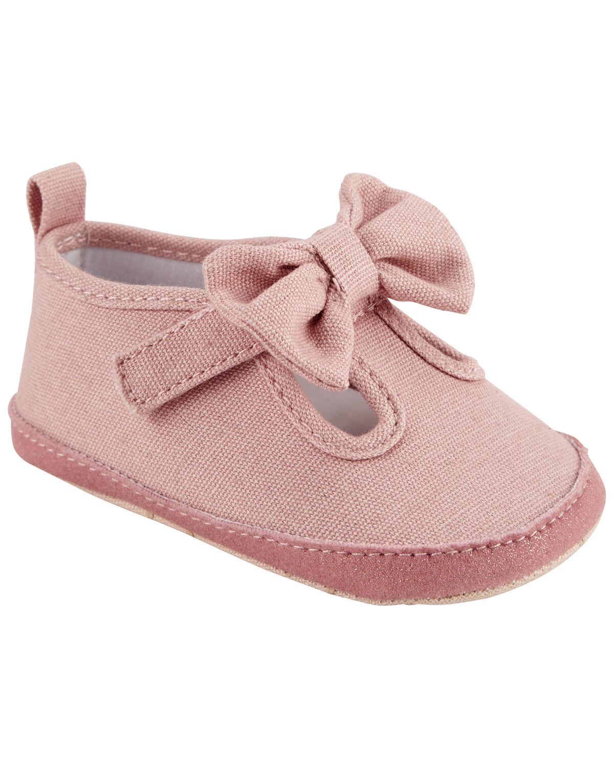 Pink Baby Soft Sole Mary Jane Shoes