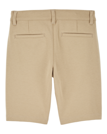 Kid Ponte Knit Uniform Shorts, 