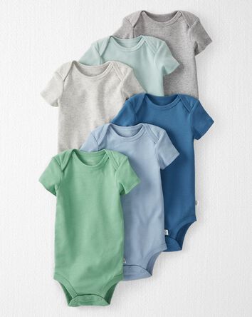 Baby 6-Pack Cotton Rib Bodysuits, 
