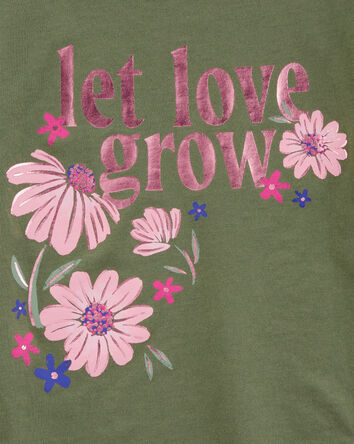 Baby Let Love Grow Floral Flutter Tee, 