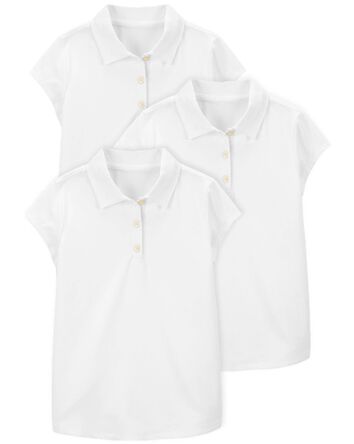 Kid 3-Pack Uniform Polos in Active Mesh
, 
