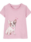 Pink - Toddler Dog Graphic Tee