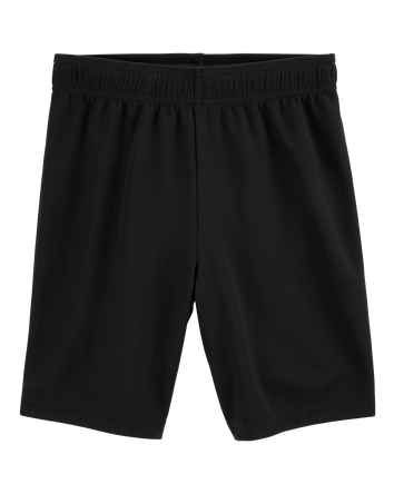 Boys Active Mesh Shorts - Black, 