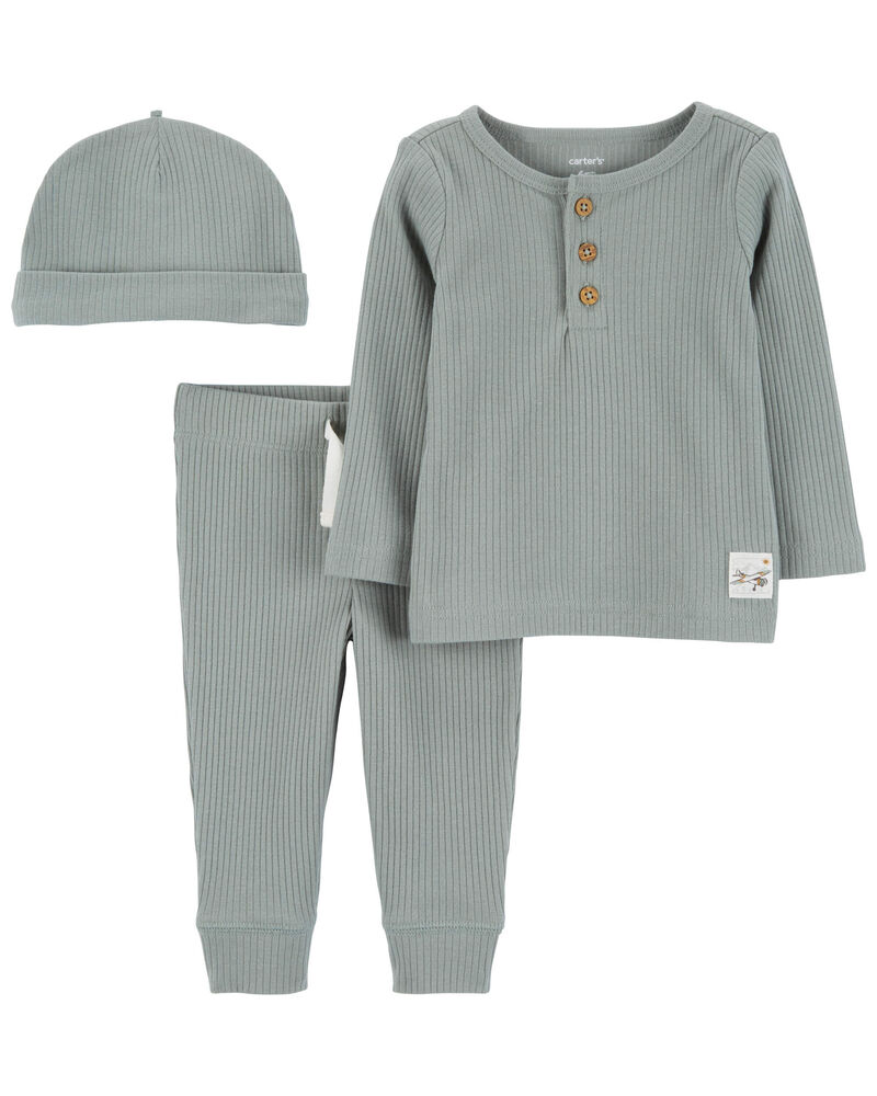 Baby 3-Piece Thermal Outfit Set, image 1 of 4 slides