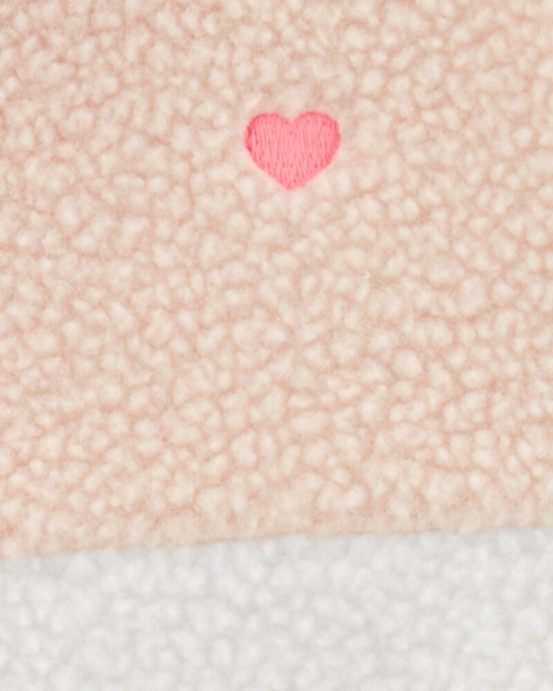 Baby Embroidered Teddy-Fleece Jacket, image 2 of 3 slides