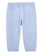 Baby Pull-On French Terry Joggers - Blue, image 2 of 4 slides