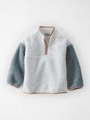 Cloudy Day - Toddler Recycled Sherpa Quarter Zip Pullover