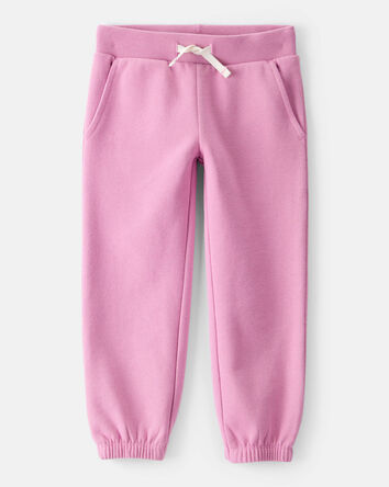 Toddler Girl Cotton Joggers - Pink, 