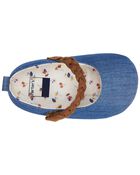 Baby Braided Strap Chambray Shoes, image 4 of 7 slides
