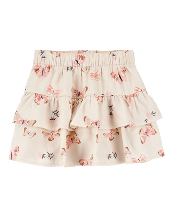 Toddler Floral Pull-On Ruffle Skort, 