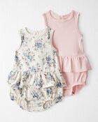 Baby 2-Pack Organic Cotton Bubble Rompers, image 1 of 5 slides