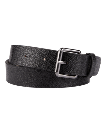 Faux Leather Belt - Black, 