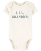 Baby Hello Grandma Announcement Bodysuit, image 1 of 4 slides
