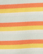Baby Striped Button-Front Romper, image 2 of 2 slides