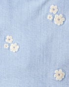 Toddler Girl Embroidered Denim Skort - Blue, image 4 of 6 slides