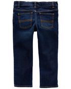 Toddler Straight Leg Dark Wash Jeans, image 2 of 2 slides