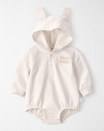 Baby Organic Cotton Bubble with Bunny Ears, 