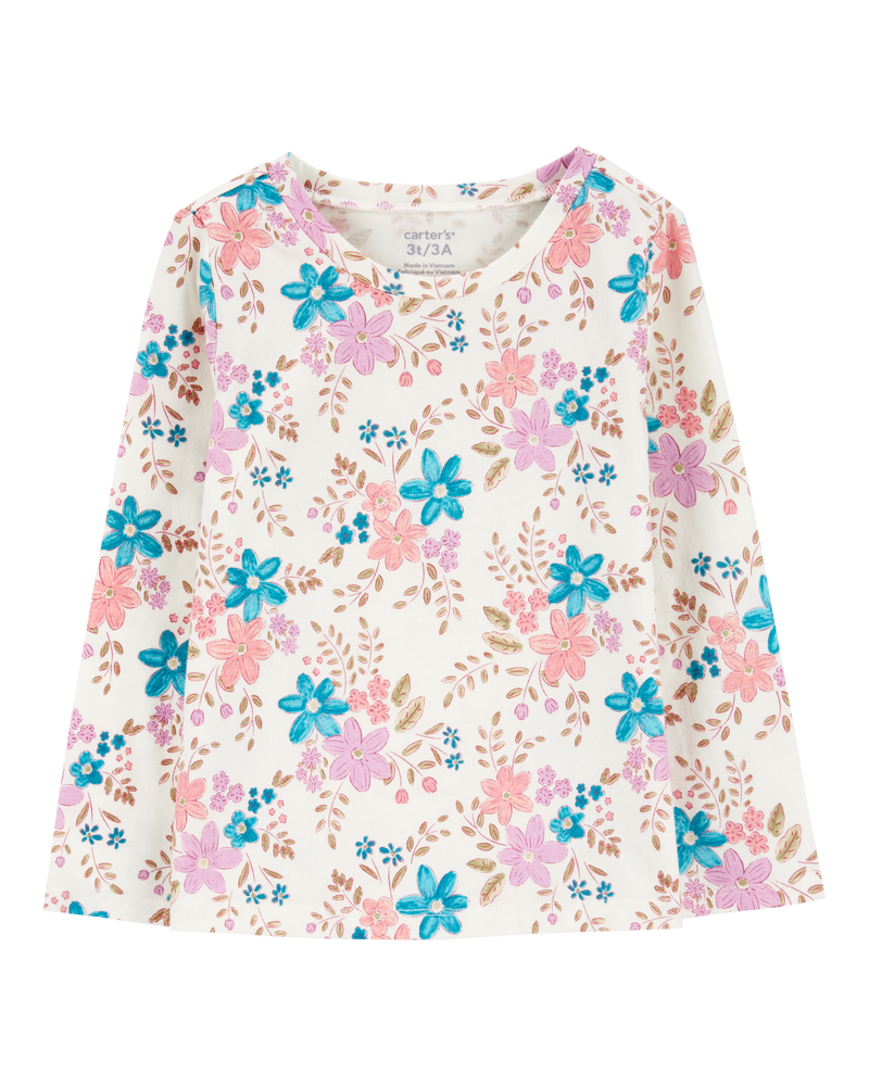 Baby 2-Piece Floral Tee & Flutter Jumper Set, image 3 of 6 slides