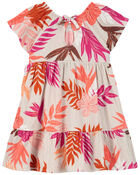Toddler Tropical Crinkle Jersey Dress, image 2 of 4 slides