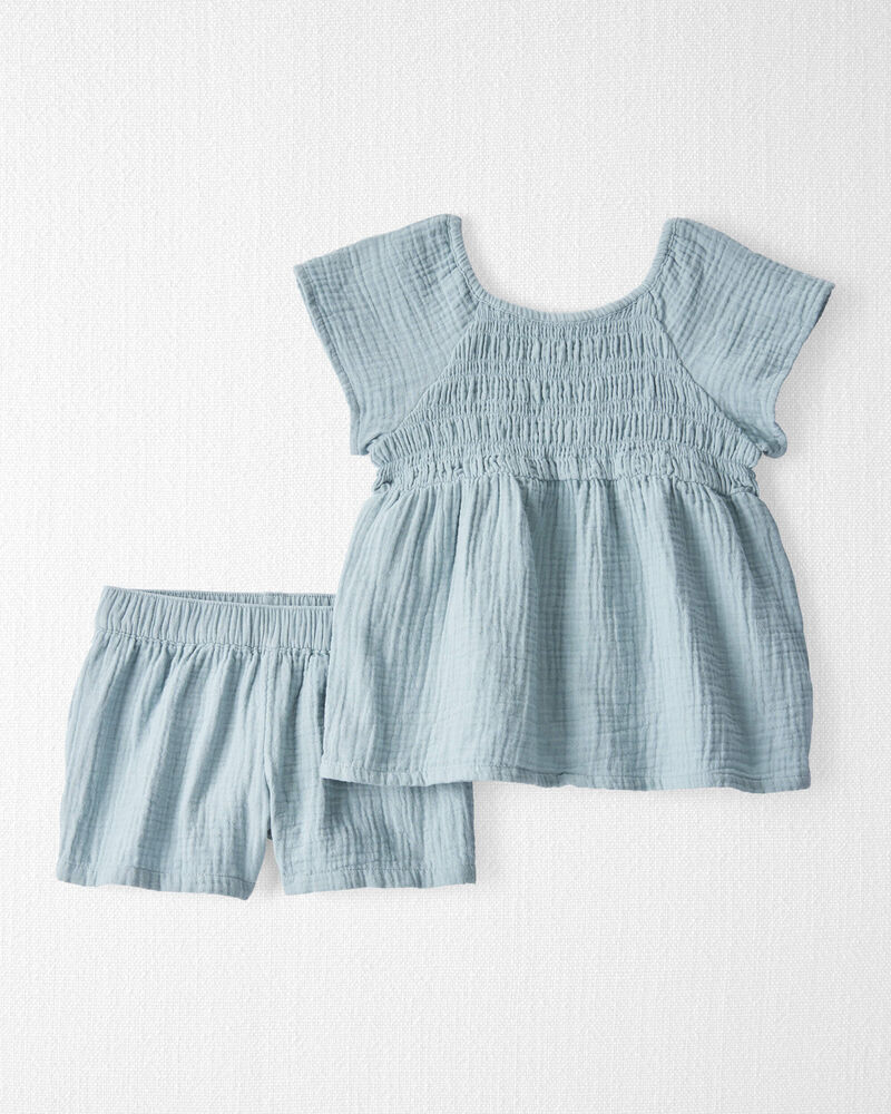 Toddler 2-Piece Organic Cotton Gauze Set, image 1 of 5 slides