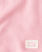 Baby 2-Pack Waffle Knit Blankets - Pink, image 2 of 3 slides