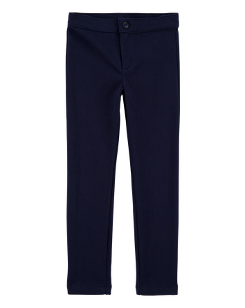 Kid Ponte Knit Uniform Pants - Navy, 