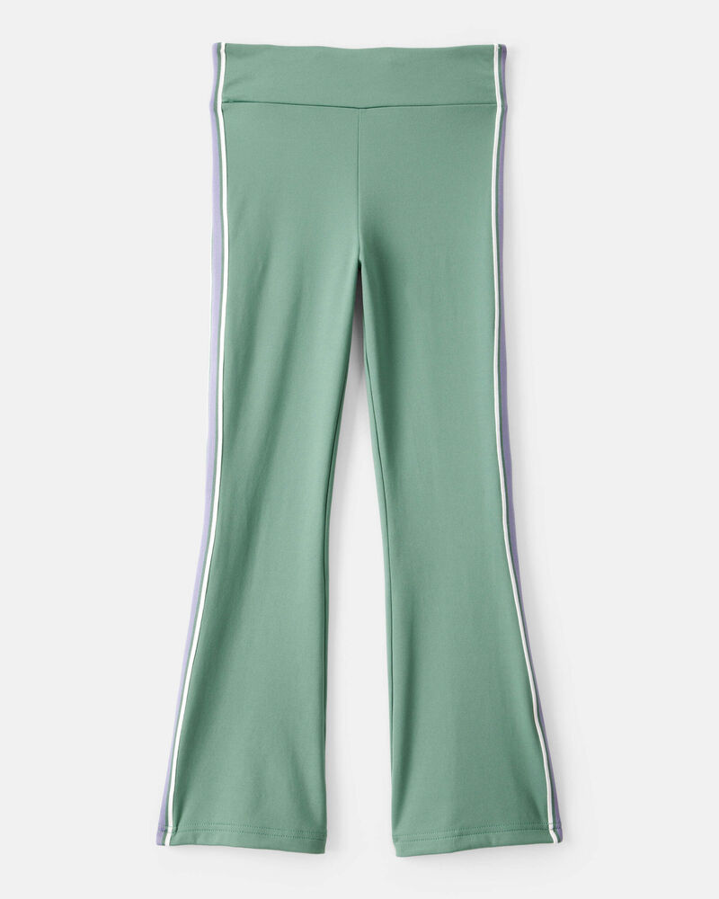 Girls Knit Flare Active Pants - Green, image 2 of 5 slides