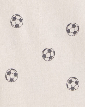 Baby Soccer Graphic Bodysuit - Ivory, 