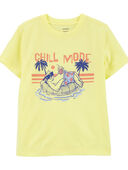 Yellow - Toddler Sloth Chill Vibes Graphic Tee
