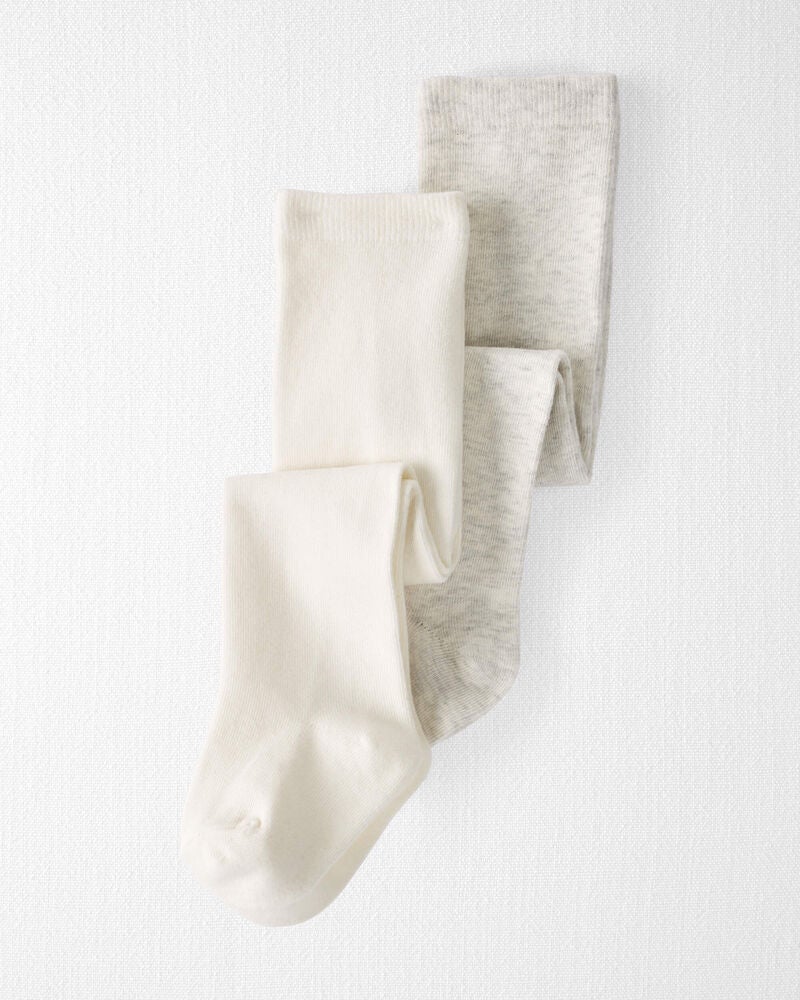 Baby 2-Pack Tights Made with Organic Cotton, image 1 of 3 slides