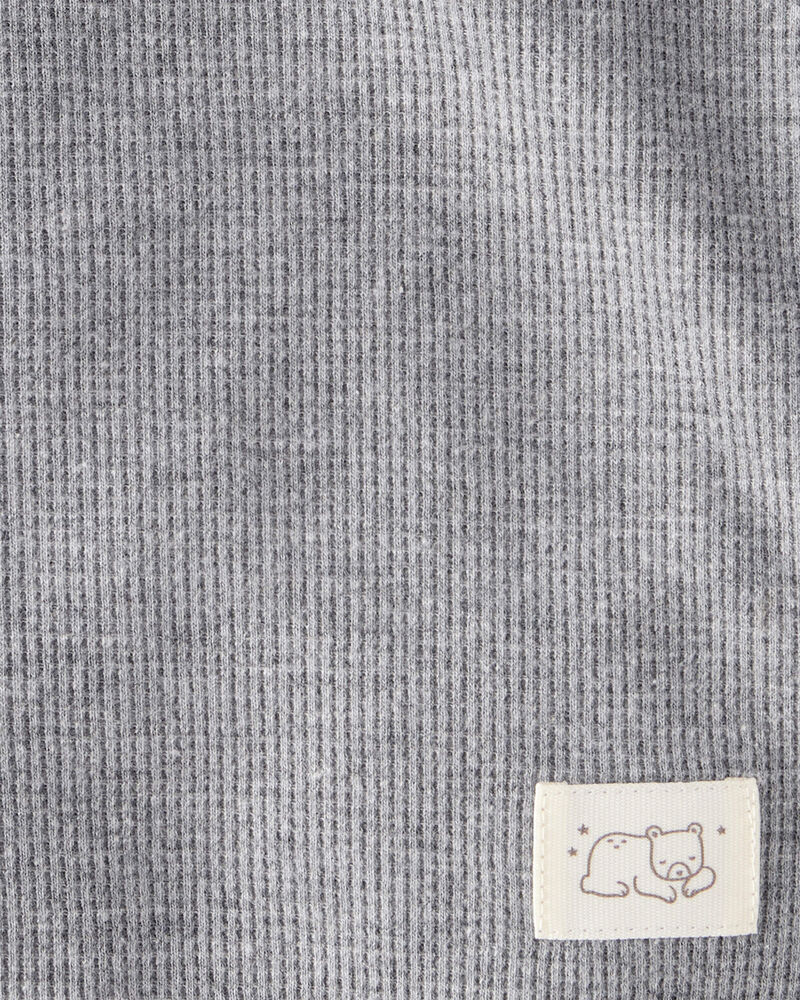 Baby 2-Pack Waffle Knit Blankets - Grey/Navy, image 2 of 3 slides