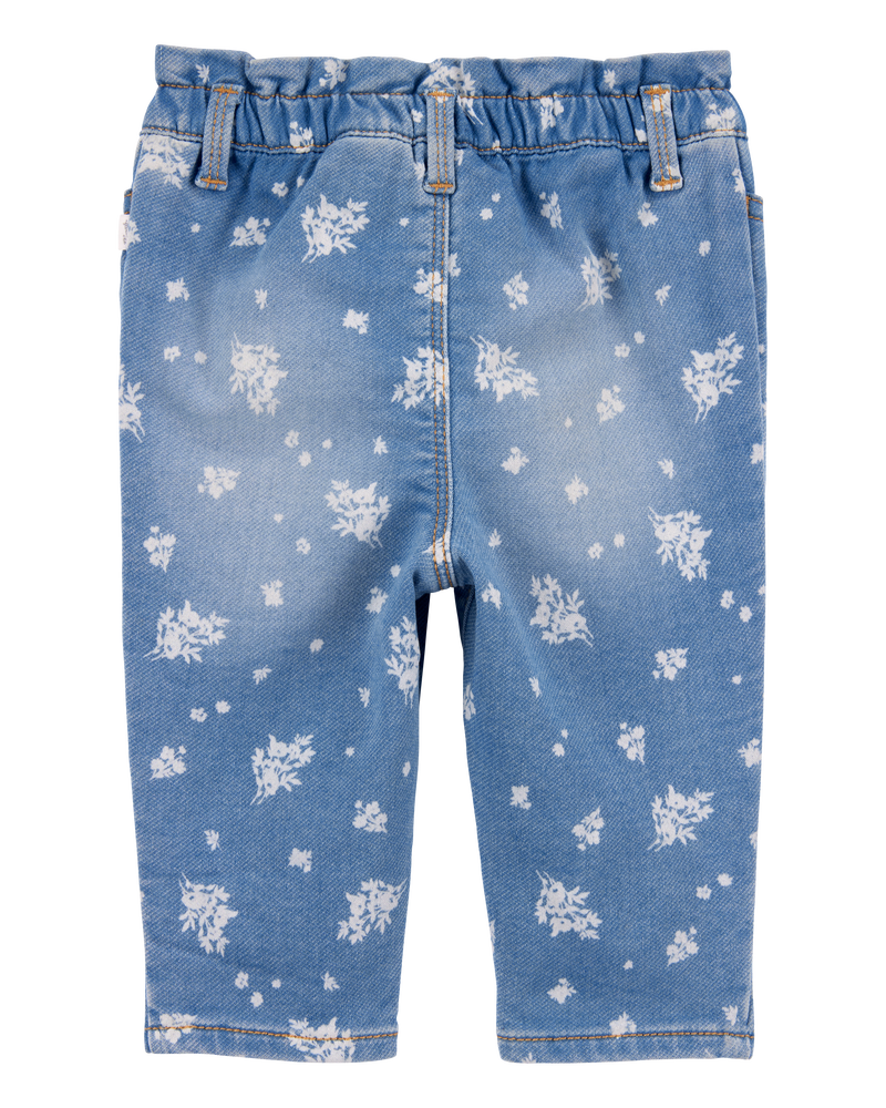 Baby Paperbag Waist Jeans - Blue, image 2 of 4 slides