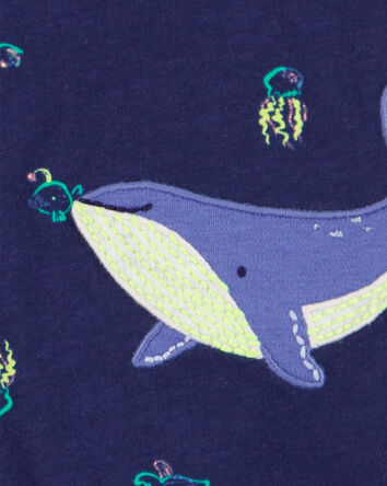 Baby Whale Snap-Up Romper, 
