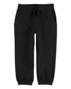 Baby Pull-On Fleece Cinched-Hem Pants, image 1 of 4 slides