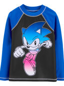 Blue/Black - Kid Sonic The Hedgehog Rashguard