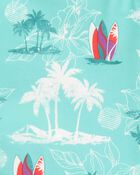 Toddler Beach Print 1-Piece Swimsuit, image 3 of 4 slides