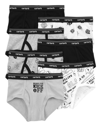 Kid 7-Pack Cotton Briefs Underwear, 