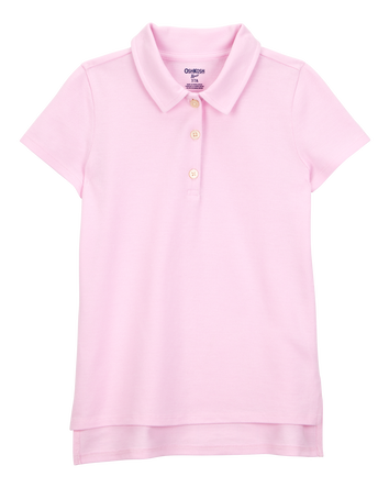 Kid Pique Uniform Polo Shirt - Pink, 