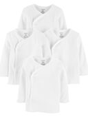 White - Baby 4-Pack Side-Snap Tees