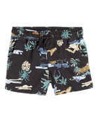Baby Tropical Print Pull-On Short, image 1 of 4 slides