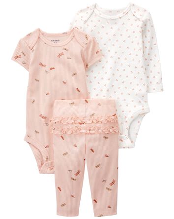 Baby 3-Piece Butterfly Little Character Set, 