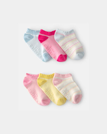 Toddler Girl 6-Pack No Show Socks, 