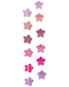12-Pack Mini Star Hair Clips in Pink & Purple, image 1 of 2 slides