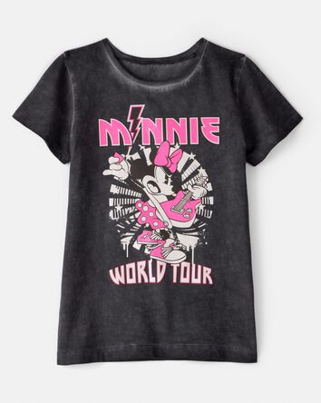 Kid Disney© Minnie Mouse Music Short-Sleeve Graphic Tee - Black/Pink, 