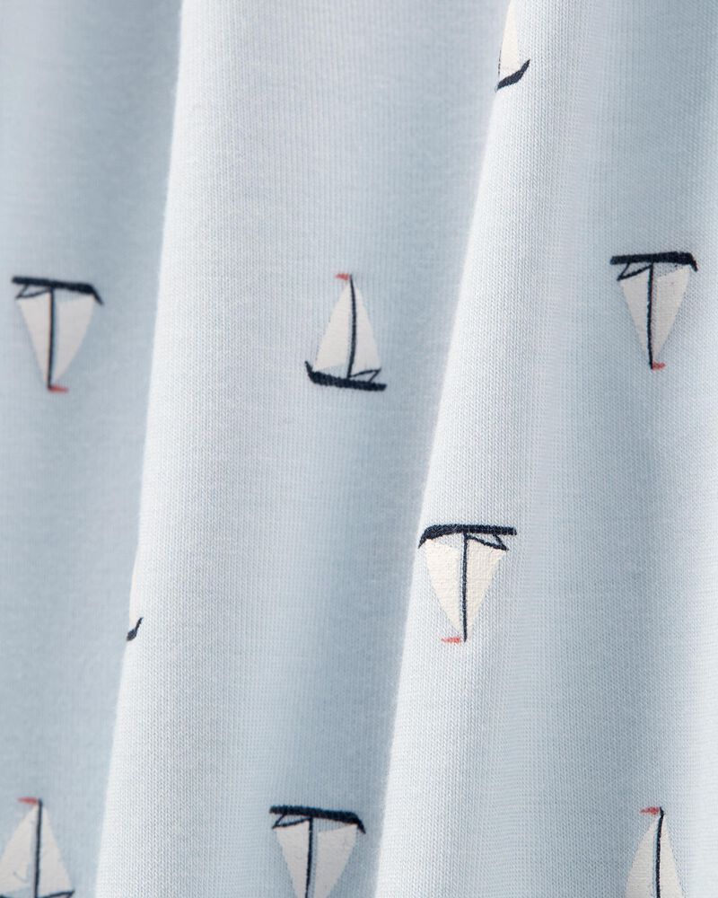 Baby Sailboat Zip-Up PurelySoft Sleep & Play Pajamas, image 2 of 5 slides