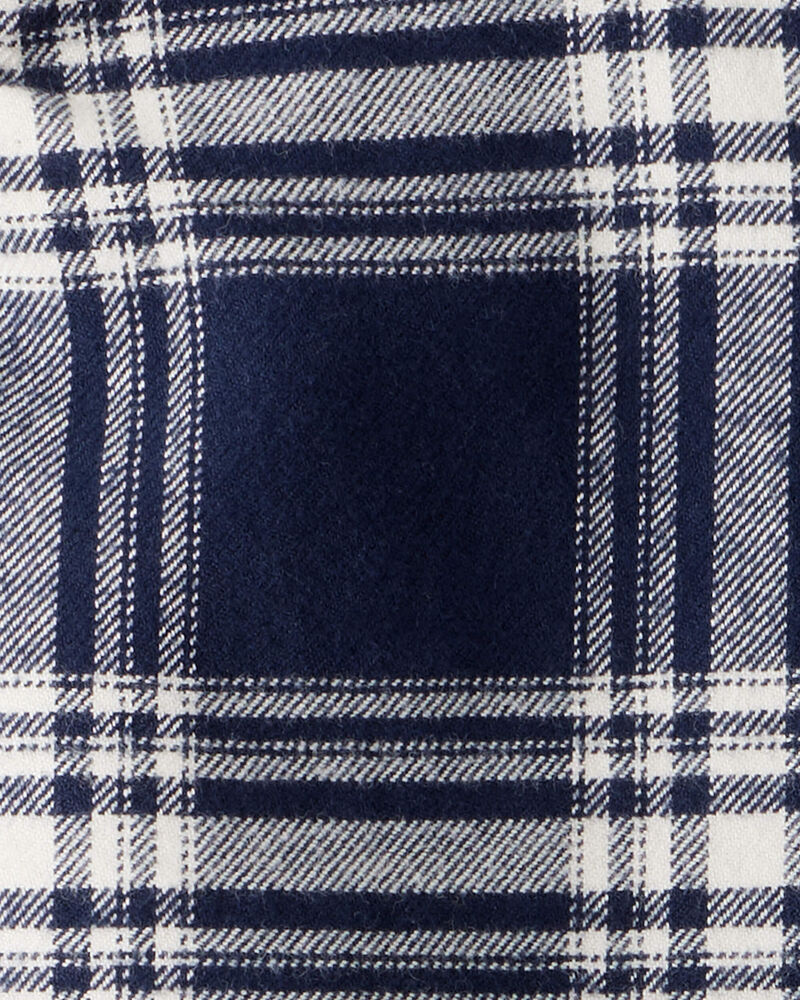 Baby Organic Cotton Button-Front Flannel Shirt, image 3 of 5 slides