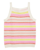 Kid 2-Piece Striped Sweater Crochet Knit Tank & Shorts Set
, image 2 of 7 slides