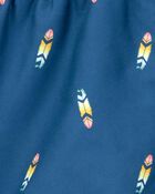 Toddler Boy Surfboard-Print Pull-On Swim Trunks, image 3 of 4 slides