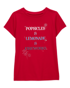 Kid Popsicles Lemonade and Fireworks Graphic Tee, image 1 of 3 slides