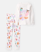 Kid 2-Piece "Ghouls Can Be Anything" Halloween 100% Snug Fit Cotton Pajamas, image 1 of 4 slides